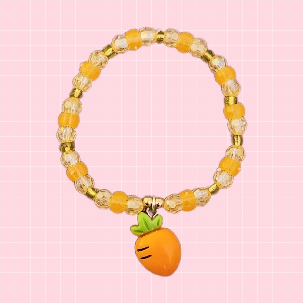 Carrot Beaded Bracelet